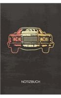 NOTIZBUCH A5 Dotted: Autosammler Notizheft GEPUNKTET 120 Seiten - 80er Auto Notizblock Vintage Oldtimer Skizzenbuch - Vintage Geschenk für Retro Liebhaber Vintage Liebha