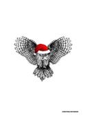 Christmas Notebook: Owl Holiday Notepad With Lined Wide Ruled Paper For Taking Notes. Xmas Journal Diary 5 x 8 Inch Soft Cover For Home, Work Or School.
