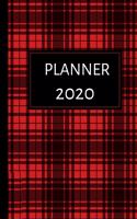 2020 Planner Monthly and Weekly: Jan to Dec 2020 - Yearly Weekly Monthly Calendar Views - PlaidDesign Cover- Weekly To Do List -Contact List