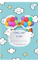One Line A Day: One Line a Day Journal - 365 Days - Five Years of Memories, Diary, Dated and Lined Book, 6x9"(4 Five Year Diary)