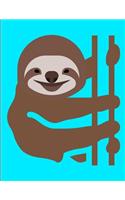 Smiling Sloth Journal Notebook 8.5 X 11 (150 Pages)