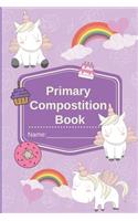 Primary Composition Book Primary Composition Notebook for Kindergarten Unicorn Notebook for Girls