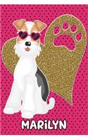 Foxy Life Marilyn: College Ruled Composition Book Diary Lined Journal