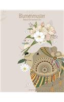 Blumenmuster-Malbuch für Erwachsene 3 & 4: (Blumenmuster)