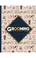 Grooming Appointment Book: 7 Columns Appointment Log, Appointment Scheduling Template, Hourly Appointment Book, Cute Coffee Cover