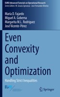 Even Convexity and Optimization