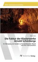 Die Faktur der Klavierwerke Arnold Schönbergs