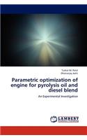 Parametric optimization of engine for pyrolysis oil and diesel blend