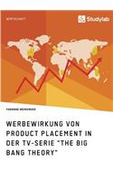 Werbewirkung von Product Placement in der TV-Serie The Big Bang Theory