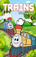 Trains Coloring Book