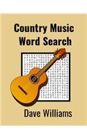 Country Music Word Search: Country Music Puzzles For Adults "8.5 X 11" Large Print