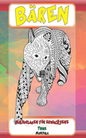 Malvorlagen für Erwachsene - Mandala - Tiere - Bären