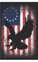Betsy Ross American Flag Notebook