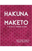 Hakuna Maketo Macros and Meal Tracking Log Ketogenic Diet Food Diary