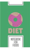 Notebook for foods