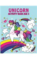 Unicorn Activity Book Age 3