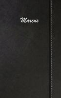Marcus: Weekly Meal Planner Simulated Black Leather Track And Plan Your Meals 52 Week Food Planner / Diary / Log / Journal / Calendar Meal Prep And Planning