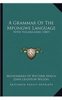 Grammar of the Mpongwe Language