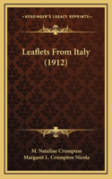 Leaflets From Italy (1912)