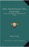 Der Tatbestand Der Piraterie