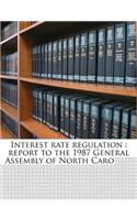 Interest Rate Regulation