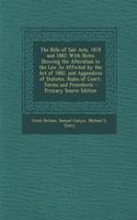 The Bills of Sale Acts, 1878 and 1882