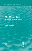 The Mining Law