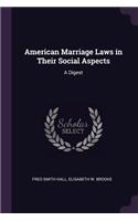 American Marriage Laws in Their Social Aspects: A Digest