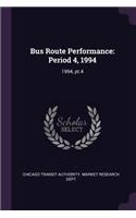 Bus Route Performance