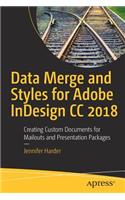 Data Merge and Styles for Adobe Indesign CC 2018