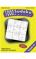 1000 Sudoku Rätsel 04: Schwere 9x9 Sudoku mit Lösungen, Ausgabe 04(1000 Sudoku Rätsel)