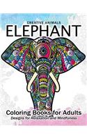 Elephant Coloring Book for Adults