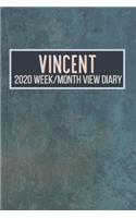 VINCENT 2020 Week/Month View Diary