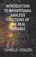 Introduction to Infinitesimal Analysis Functions of One Real Variable