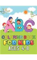 ABC Coloring Book for Kids Ages 4-8