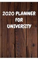 2020 Planner for University