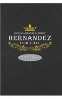 2020 Daily Planner: Hernandez Por Vida