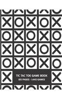 Tic Tac Toe Game Book: 120 Page Grid Sheet Book With 1,440 Blank Grid Sheets For Kids - 8.5 x 11" Matte Soft Cover For Road Trips Traveling Camping Family Activity