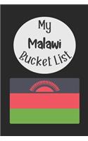 My Malawi Bucket List: Novelty Bucket List Themed Notebook