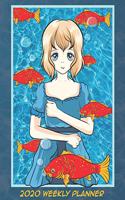 2020 Anime Weekly Planner dated with to do notes: Dated calendar with to do list Manga theme