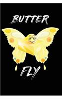 Butter Fly: 120 Pages 6' X 9' Journal