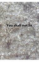 Religious Journal 8th Commandment Modern Stone: (notebook, Diary, Blank Book)