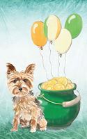 Yorkshire Terrier: Notebook - Happy St Patrick's Day from Awesome Dogs(75 College Ruled Blank Holiday Notebooks for Pup Owners)