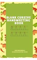 Blank Cursive Handwriting Book