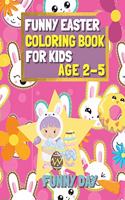 Easter Coloring Book for Kids age 2-5