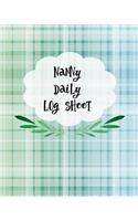 Nanny Daily Log Sheet