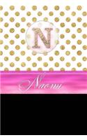 Naomi: Personalized Lined Journal Diary Notebook 150 Pages, 6" X 9" (15.24 X 22.86 CM), Durable Soft Cover