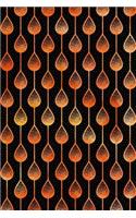 Bullet Journal Notebook Teardrops Pattern 2