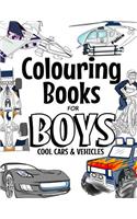 Colouring Books for Boys Cool Cars and Vehicles
