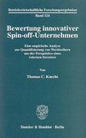 Bewertung Innovativer Spin-Off-Unternehmen